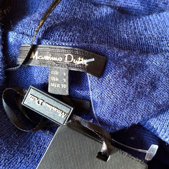 Massimo Dutti Wool Blend  Lace Details Crewneck Sweater S - Picture 6 of 12